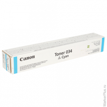 Тонер CANON C-EXV034C iR C1225/1225iF, голубой, оригинальный, ресурс 7300 стр., 9453B001