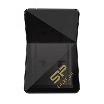Флэш-диск 64 GB SILICON POWER J08 USB 3.0, черный, SP64GBUF3J08V1K