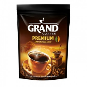 Кофе Grand Premium по-бразильски гранулированный, пакет 200 г.
