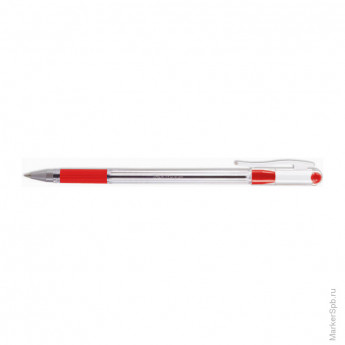 Ручка шариковая "Mega Soft", красная, 0,5мм, грип