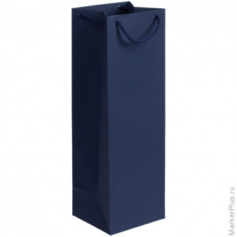 Пакет подарочный под бутылку Vindemia, синий арт.75556.40