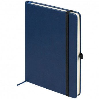 Ежедневник недатированный, A5, 96л., кожзам, OfficeSpace "Classic Velvet", синий