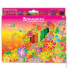 Фломастеры BRAUBERG "Blooming flowers", 18 цветов, вентилируемый колпачок, картонная упаковка с радужной фольгой, 150561