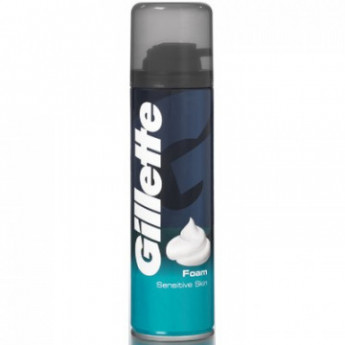 Пена для бритья GILLETTE Sensitive Skin для чувствительной кожи 200мл