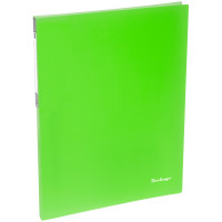 Папка c пружинным скоросшивателем Berlingo 'Neon', 17мм, 700мкм, неоновая зеленая