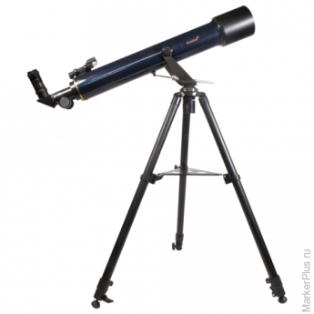 Телескоп LEVENHUK Strike 80 NG, рефрактор, 2 окуляра, ручное управление, для начинающих, 29270