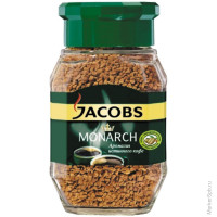 Кофе растворимый Jacobs Monarch, сублимированный, стеклянная банка, 190г