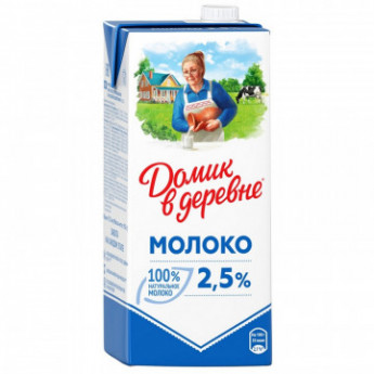 Молоко Домик в Деревне 2,5% 950г