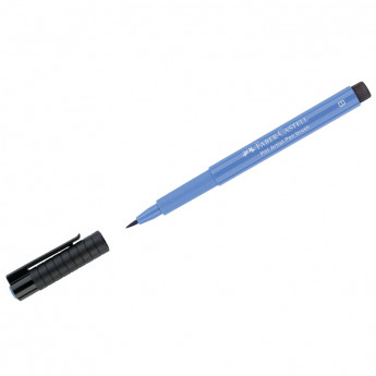 Ручка капиллярная Faber-Castell 'Pitt Artist Pen Brush' цвет 120 ультрамарин, кистевая, 10 шт/в уп