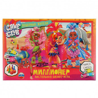 Настольная экономическая игра Умные игры 'Миллионер. Кейв клаб', картонная коробка