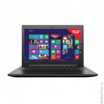 Ноутбук LENOVO B5010, 15,6", INTEL Celeron N2840 2,16 ГГц, 2 Гб, 250 Гб, Windows 10, черный, 80QR004KRK