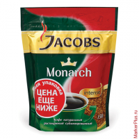 Кофе растворимый JACOBS MONARCH "Intense", сублимированный, 150 г, мягкая упаковка, 37804