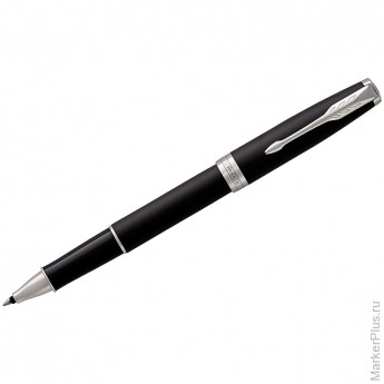 Ручка-роллер Parker 'Sonnet Matte Black CT' черная, 0,8мм, подар. уп.