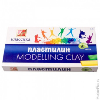 Пластилин Луч Классика 6цв 120гр со стеком
