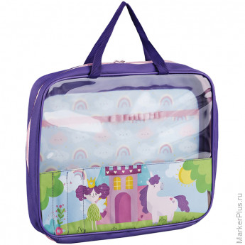 Папка с ручками А4, ArtSpace "Princess", полиэстер, на молнии, 50мм Папка с ручками А4, ArtSpace "Princess", полиэстер, на молнии, 50мм