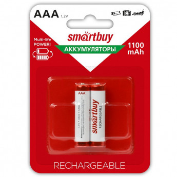 Аккумулятор Smartbuy AAA (HR06) 1100mAh 2BL, 2 шт/в уп