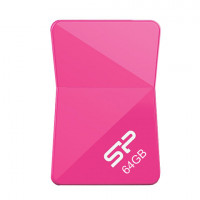 Флэш-диск 64 GB SILICON POWER T08 USB 2.0, розовый, SP64GBUF2T08V1H