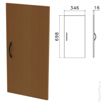 Дверь ЛДСП низкая "Канц", 346х16х698 мм, цвет орех пирамидальный, ДК32.9