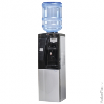 Кулер для воды AEL LC-AEL-440Bd, напольный, нагрев/охлаждение, холодильный шкаф 16 л, подстаканник, 
