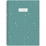 Бизнес-тетрадь Flakes blue обложка УФ лак, спираль, А4, 48л, клетка
