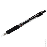 Ручка гелевая автоматическая CROWN черная, 0,7мм, грип, 12 шт/в уп