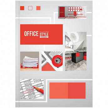 Бизнес-блокнот А4 160л. OfficeSpace "Офисный мир", 5-цветный блок, глянцевая ламинация