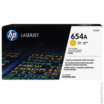Картридж лазерный HP (CF332A) LaserJet Pro M651n/M651dn/M651xh, желтый, оригинальный, ресурс 15000 с