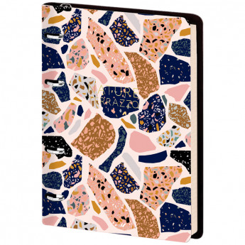 Тетрадь на кольцах А5, 80л. ЛАЙТ, кожзам, Greenwich Line 'Utility. Terrazzo', тон. блок