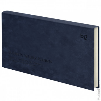 Еженедельник недатированный, 64л., мягкий переплет, кожзам, BG "Business.Navy blue", синий Еженедельник недатированный, 64л., мягкий переплет, кожзам, BG "Business.Navy blue", синий