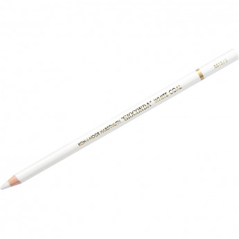 Угольный карандаш Koh-I-Noor 'Gioconda Extra 8812' HB, белый, заточен., 4 шт/в уп