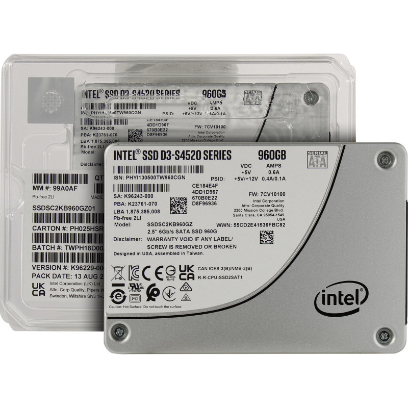 ssd intel dc d3 s4520 ssdsc2kb960gz01 960gb 2.5 sata 3 36 192 94 Marker