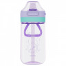 Бутылка для воды с трубочкой MESHU "Cat" 480мл, пластик, сиреневая