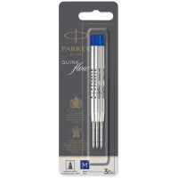 Стержень шариковый объемный Parker "QuinkFlow Ball Point" синий, 98мм, 1,0мм, метал.корпус, 3шт, блистер, комплект 3 шт