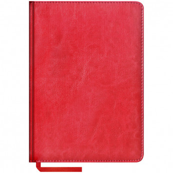 Ежедневник недатированный А5, 160л., кожзам, "Sarif", красный