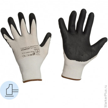 Перчатки трикотажные с мембраной вспен.нитрил SCAFFA NY1350F-CC р.10