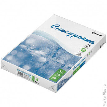 УЦЕНКА - Бумага Снегурочка А3, 80г/м2, 500л., 146%