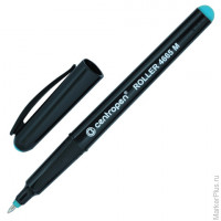 Ручка-роллер CENTROPEN, трехгранная, корпус черный, толщина письма 0,6 мм, зеленая, 4665/1З