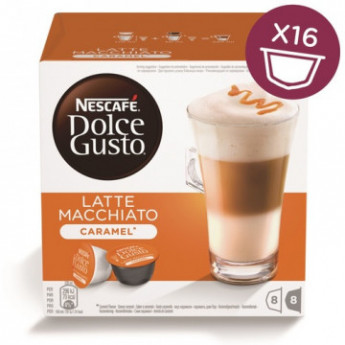 Капсулы для кофемашин NESCAFE DOLCE GUSTO Латте Макиато со вкусомкарамели