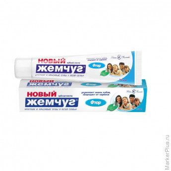 Зубная паста Новый жемчуг Фтор 75мл Зубная паста Новый жемчуг Фтор 75мл