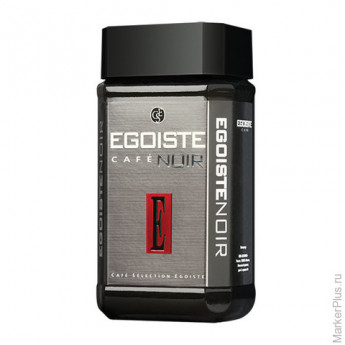 Кофе растворимый EGOISTE 'Noir' 100 г, стеклянная банка, сублимированный, ГЕРМАНИЯ, 4492