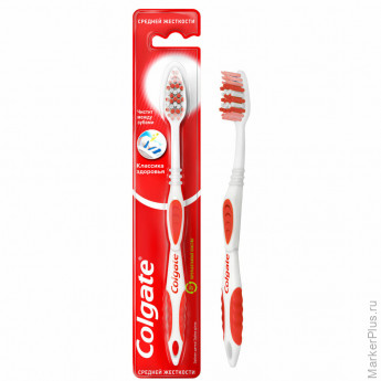 Зубная щетка COLGATE "Классика здоровья", средней жесткости, 8590232000050 Зубная щетка COLGATE "Классика здоровья", средней жесткости, 8590232000050