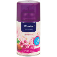 Сменный баллон для освеж. воздуха OfficeClean 'Весенняя сакура и сладкий миндаль' сухое расп., 250мл