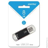 Память Smart Buy USB Flash 8GB V-Cut черный (металл.корпус)