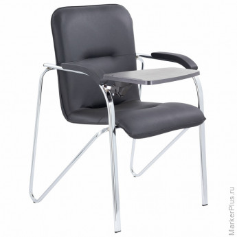 Кресло со столом BRABIX "Samba CF-108 BOX-2", хром каркас, кожзам черный, разобрано, 533218 Кресло со столом BRABIX "Samba CF-108 BOX-2", хром каркас, кожзам черный, разобрано, 533218