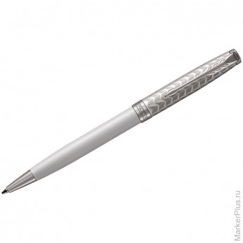 Ручка шариковая Parker "Sonnet Metal & Pearl CT" черная, 1,0мм, поворот., подар. уп.