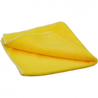 Салфетка для меловых досок микрофибра жёлтая 30х30 см пакет