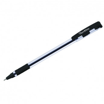 Ручка шариковая Paper Mate "Brite", черная, 0,7мм, грип 50 шт/в уп