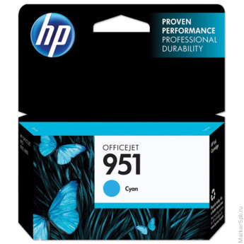 Картридж струйный HP (CN050AE) OfficeJet 8100/8600/8610, №951, голубой, оригинальный