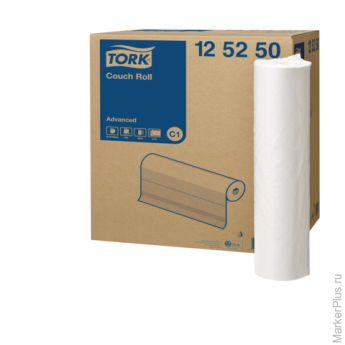 Простыни бумажные медицинские 50 м, TORK (Система C1) Advanced, комплект 9 шт., 2-слойные, белые, 37