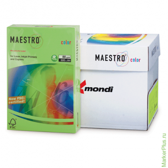 Бумага MAESTRO color А4, 80 г/м2, 500 л., интенсивно-зеленая MA42